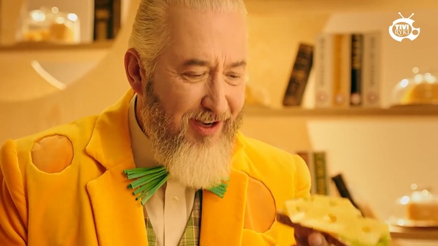 Video Reference: Facial hair, Beard, Moustache, Food, Vegetarian food, Smile, Person