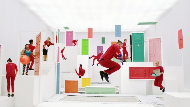 Video Reference: exhibition, design, art, art gallery, art exhibition, modern art, Person