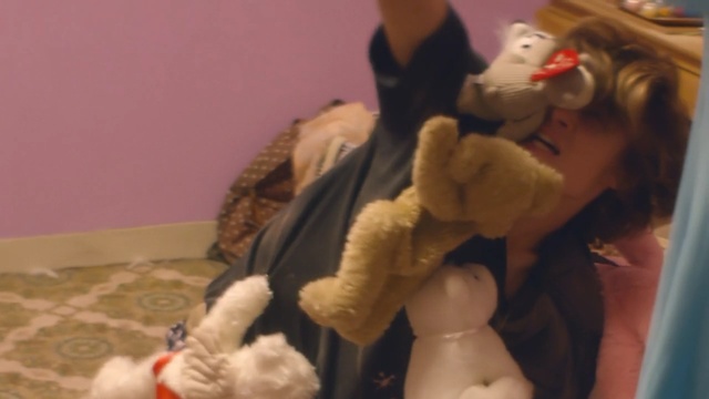 Video Reference: mammal, vertebrate, textile, toy, fun, fur, girl, plush, product, Person