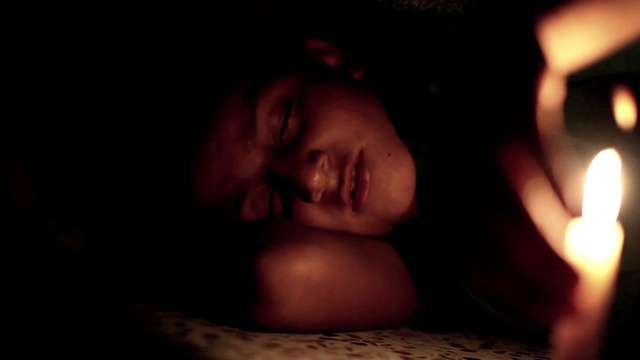 Video Reference: Black, Face, Photograph, Red, Darkness, Nose, Head, Fun, Cheek, Child