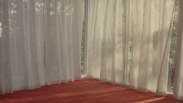 Video Reference: Curtain, Window treatment, Floor, Interior design, Textile, Hardwood, Room, Wood, Flooring, Window covering