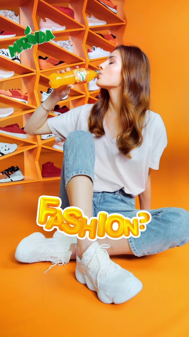 Video Reference: Orange, Yellow, Footwear, Sitting, Happy, Fun, Leg, Shoe, Long hair, Leisure