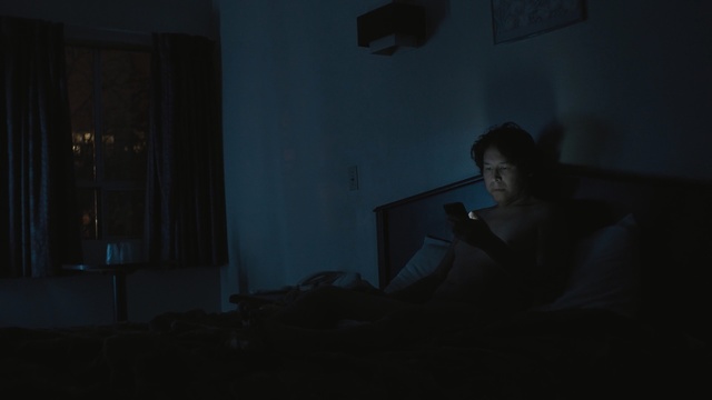 Video Reference: blue, black, darkness, light, night, snapshot, atmosphere, lighting, scene, midnight, Person