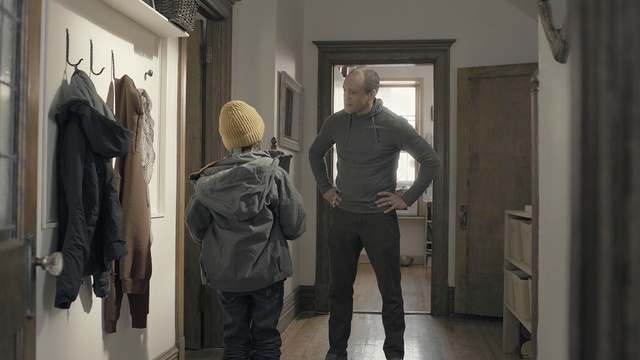 Video Reference: tourist attraction, outerwear, window, art exhibition, exhibition, boutique, museum, building, interior design, Person