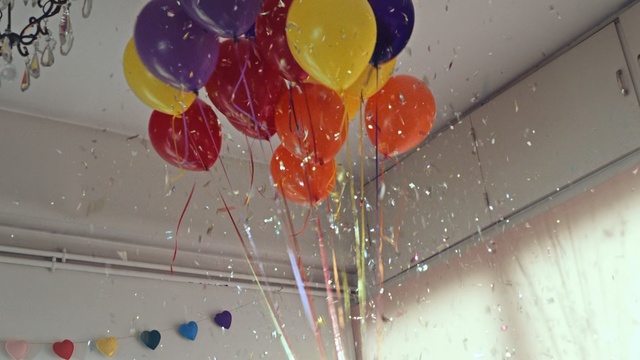 Video Reference: balloon, toy, party supply, ceiling