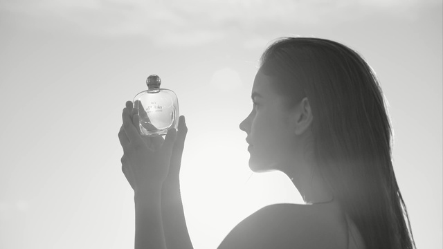 Video Reference: photograph, black, black and white, photography, monochrome photography, sky, monochrome, girl, neck, Person
