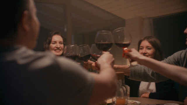 Video Reference: Alcohol, Fun, Drink, Stemware, Glass, Drinkware, Wine glass, Hand, Conversation, Wine, Person