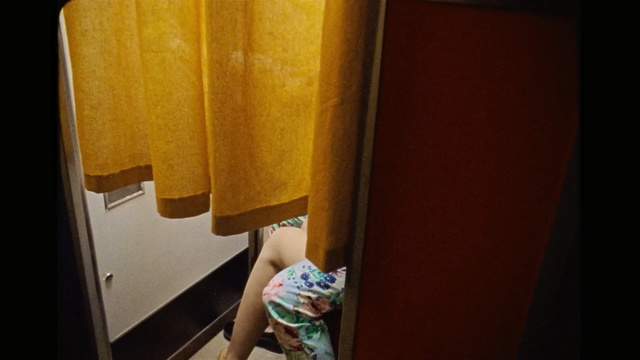 Video Reference: Yellow, Room, Textile, Linens, Wood, Interior design, Curtain, Door, Window, House