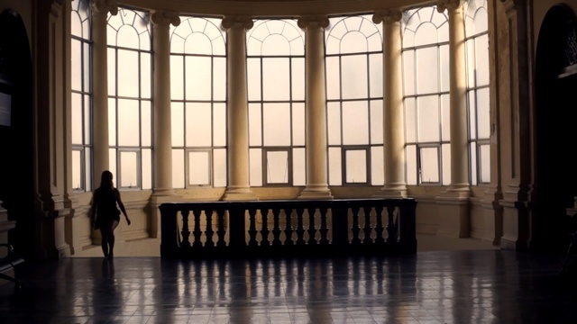 Video Reference: Building, Architecture, Daylighting, Window, Room, Furniture, Lobby, Column, Interior design, Floor