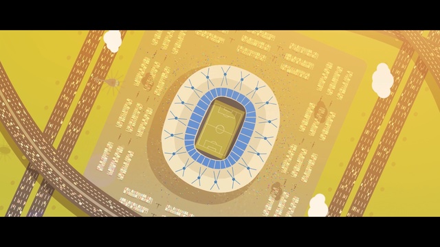 Video Reference: yellow, text, font, line, circle, graphic design, brand, computer wallpaper, angle, graphics, Person