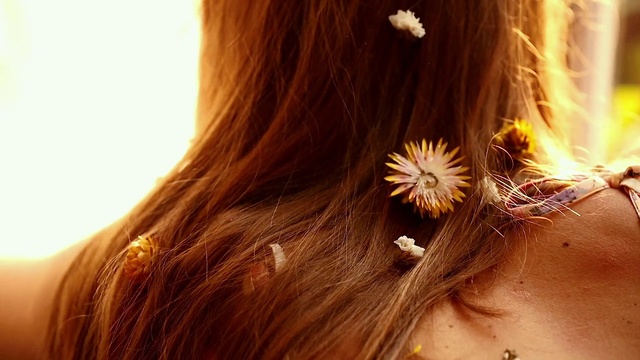 Video Reference: Hair, Hairstyle, Hair coloring, Long hair, Beauty, Brown hair, Close-up, Blond, Ear, Layered hair