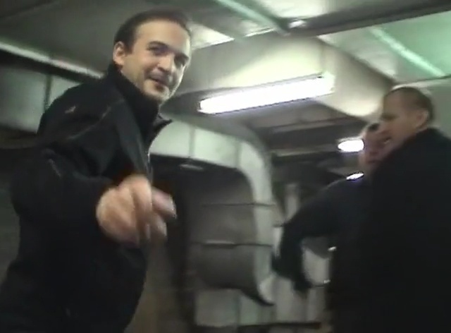 Video Reference: mode of transport, suit, official, sport venue, Person