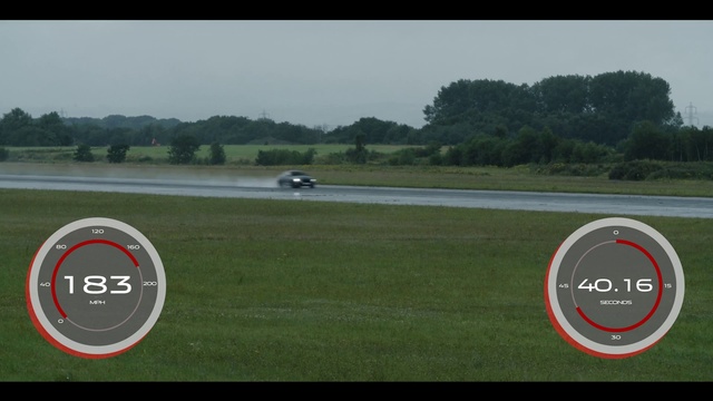 Video Reference: Vehicle, Car, Land lot, Grass, Plain, Plant, Road, Family car, Pasture, Sport venue