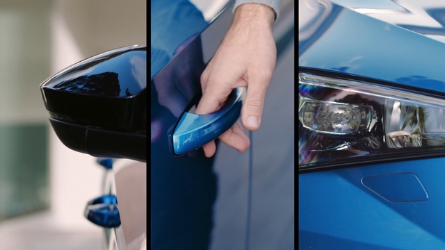 Video Reference: Vehicle door, Product, Automotive exterior, Electric blue, Vehicle, Automotive lighting, Car, Door handle, Hood, Automotive design