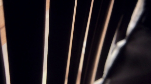 Video Reference: Black, Light, Line, Black-and-white, Close-up, Material property, Font, Still life photography, Photography, Night