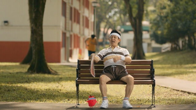 Video Reference: sitting, tree, plant, vehicle, recreation, grass, fun, race, girl, leisure, Person