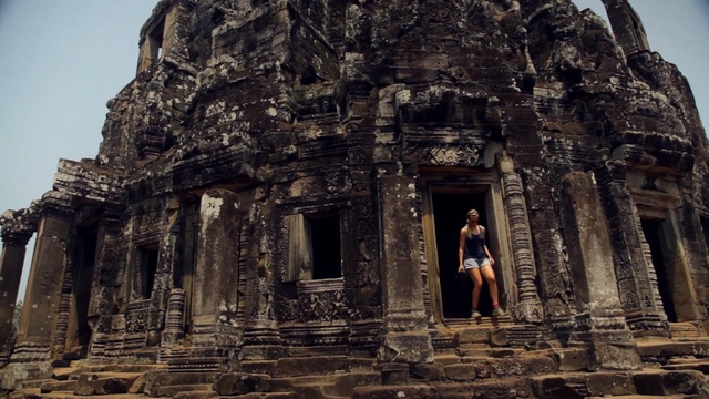 Video Reference: Ancient history, Historic site, Ruins, Temple, Hindu temple, Place of worship, Stone carving, Building, Archaeological site, Temple