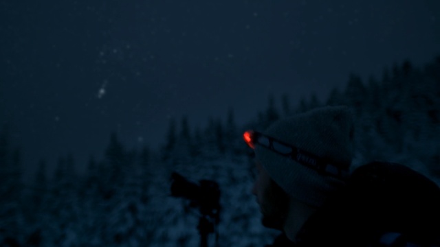 Video Reference: sky, nature, atmosphere, night, darkness, geological phenomenon, light, screenshot, tree, winter