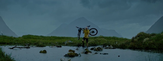 Video Reference: Wheel, Bicycle, Water, Mountain, Sky, Plant, Cloud, Bicycle wheel, Grassland, Lake