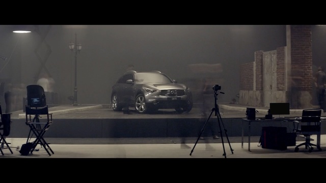 Video Reference: car, automotive design, mode of transport, vehicle, motor vehicle, photography, screenshot, technology, darkness, city car, Person