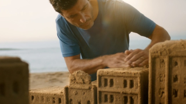 Video Reference: Sand, Building sand castles, Sculpture, Brick, Wood, Recreation, Art