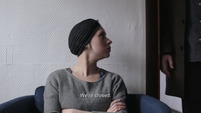 Video Reference: Hair, Chin, Hairstyle, Shoulder, Sitting, Neck, Black hair, Ear, Photography, Long hair