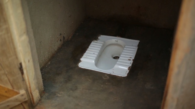 Video Reference: toilet, plumbing fixture, sink, plumbing, hardware, floor, flooring, drain accessory