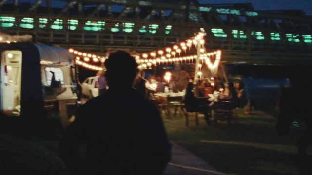 Video Reference: night, fun, darkness, recreation, bar, crowd, evening, Person