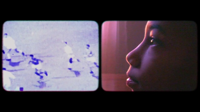 Video Reference: Face, Purple, Violet, Head, Nose, Beauty, Skin, Cheek, Human, Lip