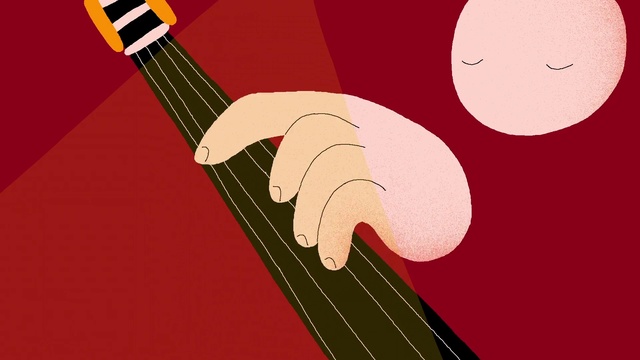 Video Reference: String instrument, Musical instrument, String instrument accessory, Guitar, Plucked string instruments, Bass guitar, Electric guitar, Musical instrument accessory, Illustration, Cartoon, Design, Art, Music, Text
