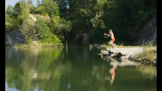 Video Reference: Body of water, Nature, Reflection, Bank, Water, Pond, Water resources, Natural environment, Natural landscape, Vegetation