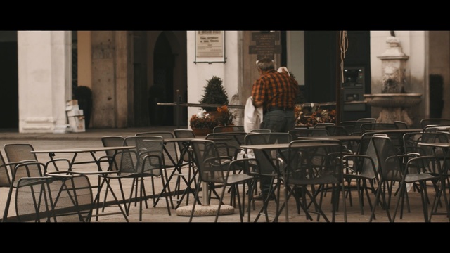 Video Reference: furniture, table, chair, darkness, screenshot, Person