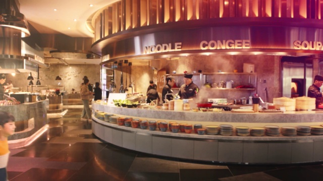 Video Reference: Building, Interior design, Food court, Pâtisserie, Architecture, Bakery, Restaurant, Photography, Food, Buffet