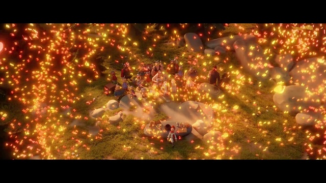 Video Reference: Nature, Lighting, Amber, Organism, Tree, Font, Geological phenomenon, Space, Fractal art, Astronomical object, Sitting, Stop, Star, Traffic, Street, Blurry, Standing, Christmas tree, Fireworks, Christmas, Light, Screenshot