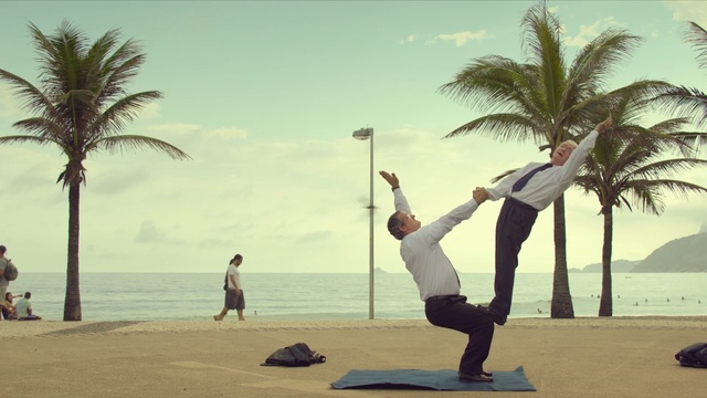 Video Reference: palm tree, tree, vacation, sea, arecales, beach, plant, sky, water, summer, Person