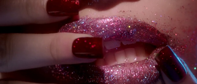 Video Reference: nail, nail polish, glitter, nail care, lip, finger, magenta, hand, manicure, cosmetics, Person