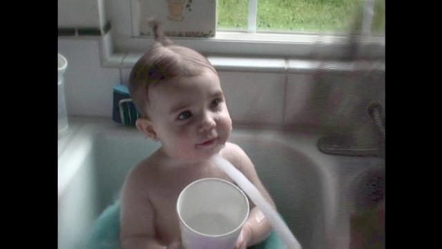 Video Reference: Child, Face, Hair, Facial expression, Head, Skin, Nose, Toddler, Cheek, Forehead