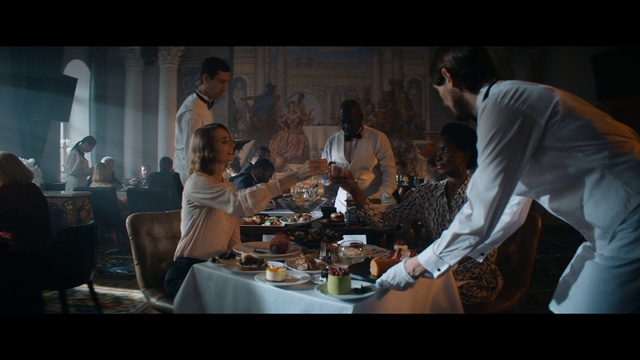 Video Reference: Meal, Conversation, Human, Restaurant, Fun, Event, Adaptation, Supper, Food, Cuisine