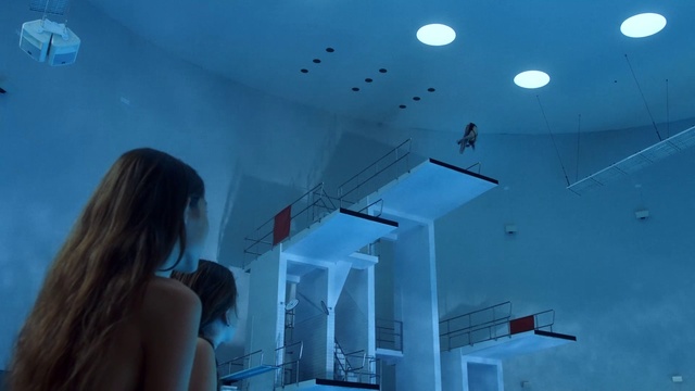 Video Reference: Blue, Red, Sky, Light, Water, Ceiling, Architecture, Design, Fun, Photography