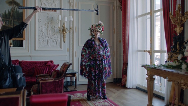 Video Reference: clothing, vestment, gown, kimono, Person