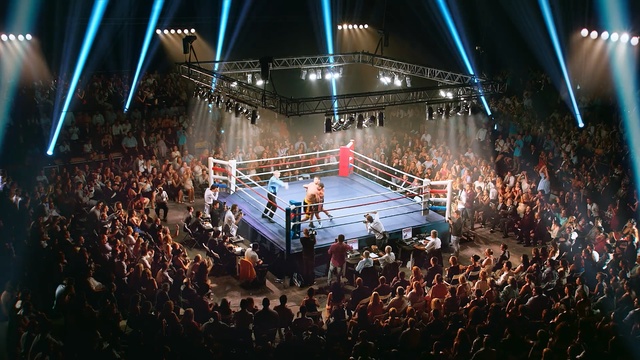 Video Reference: Sport venue, Stage, Arena, Performance, Event, Crowd, Music venue, Contact sport, Concert, Stadium