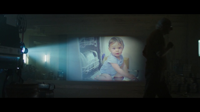 Video Reference: Photograph, Light, Darkness, Screenshot, Display device, Art, Fun, Visual arts, Projection screen, Photography, Person