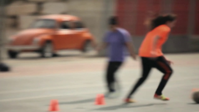 Video Reference: Sports, Street sports, Vehicle, Fun, Footwear, Recreation, Car, Running, Sports equipment, Team sport