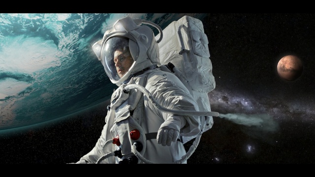 Video Reference: astronaut, darkness, computer wallpaper, cg artwork, atmosphere, sky, space, outer space, screenshot, action figure, Person