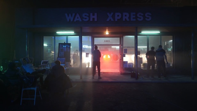 Video Reference: light, night, darkness, display device, midnight, Person