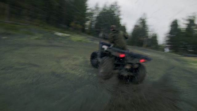 Video Reference: Land vehicle, All-terrain vehicle, Vehicle, Off-roading, Mode of transport, Road, Automotive tire, Terrain, Asphalt, Screenshot