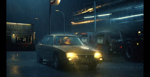Video Reference: Car, Vehicle, Mode of transport, Night, Sedan, Mid-size car, Compact car