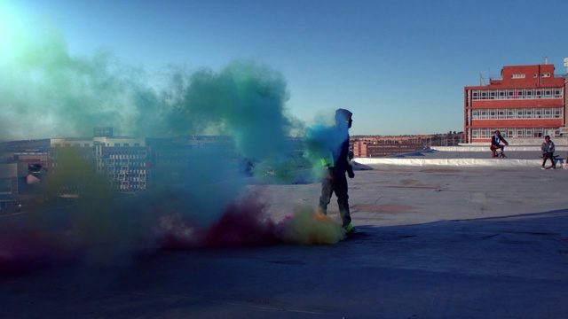 Video Reference: Wave, Smoke, Sky, Atmospheric phenomenon, Morning, Cloud, Asphalt, Wind wave, Landscape, Sea