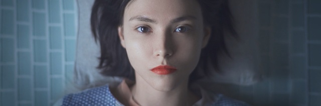 Video Reference: blue, face, lip, eyebrow, nose, beauty, head, chin, cheek, girl, Person