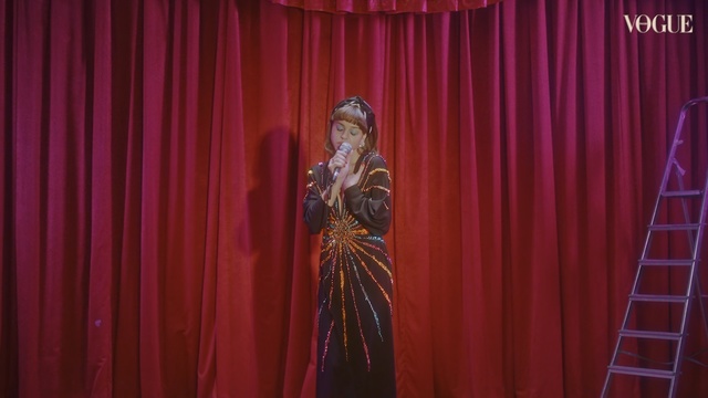 Video Reference: Curtain, Stage, Theater curtain, Window treatment, Interior design, Red, Textile, Performance, Theatre, Performing arts, Person